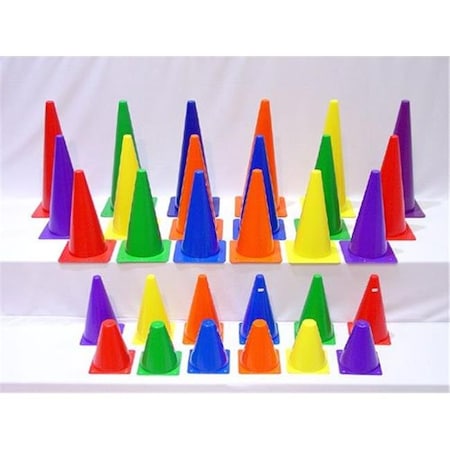 Everrich Industries Everrich EVB-0016 12 Inch Plastic Cones - Set of 6 EVB-0016